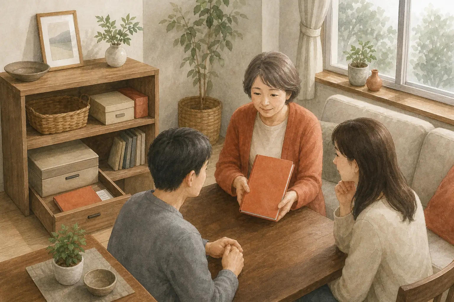 書いたノートの保管場所と家族への伝え方